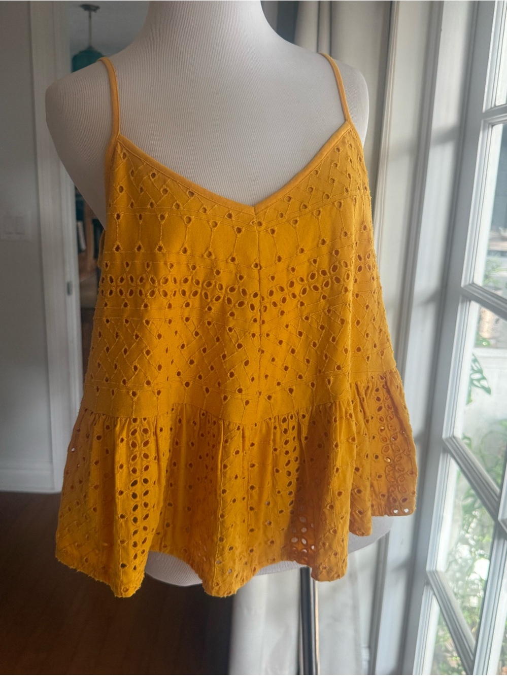 Anthropologie Mustard Yellow Tank Top